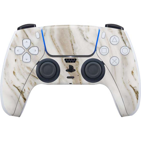 Vanilla Marble PS5 Controller Skin